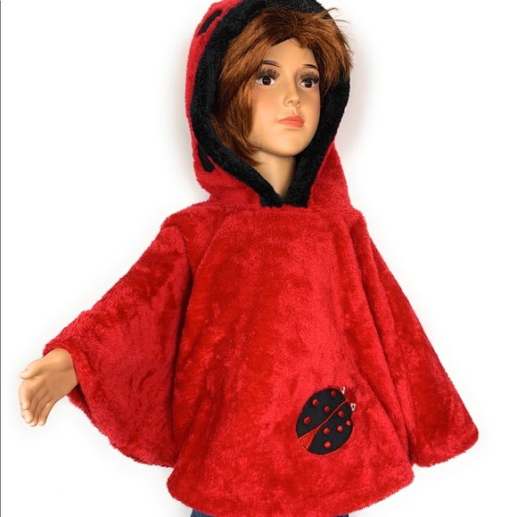 Ladybug hooded Poncho - Picture 5 of 10